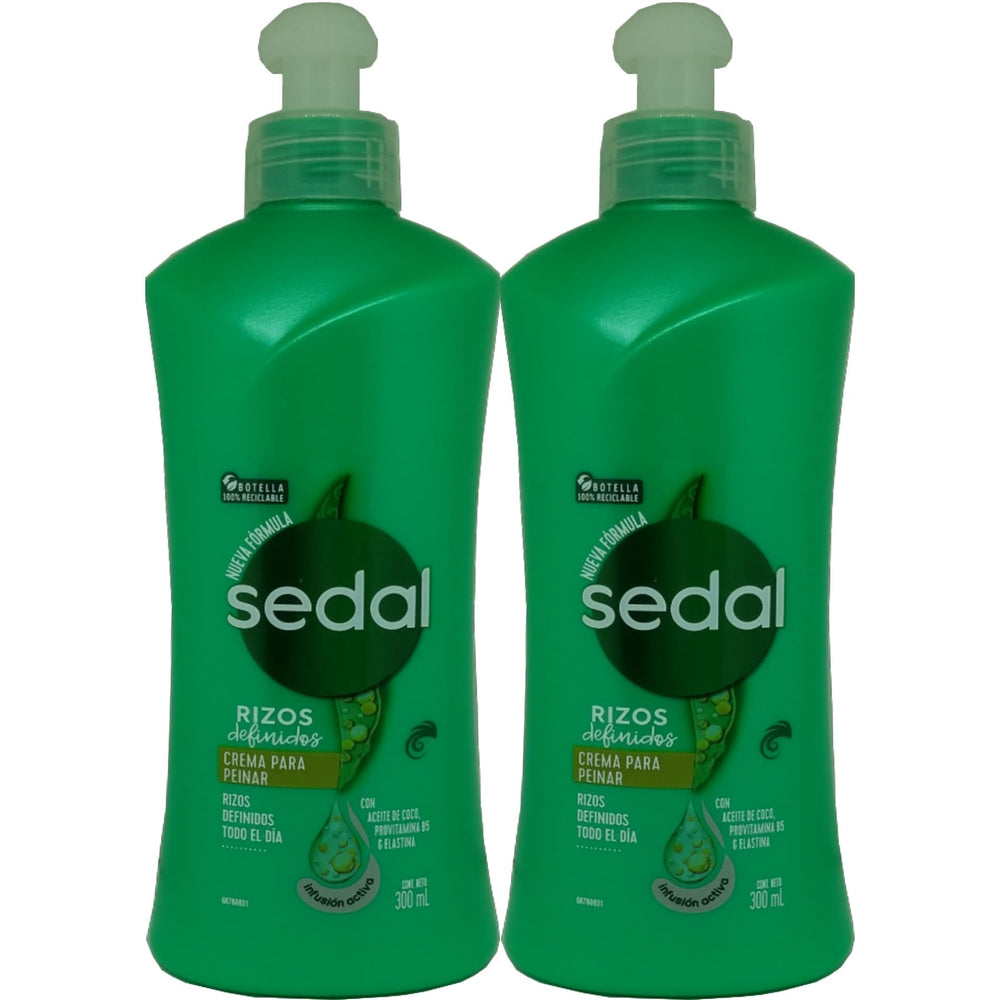 Sedal Boucles Définies: deux bouteilles visibles, définition durable des boucles.