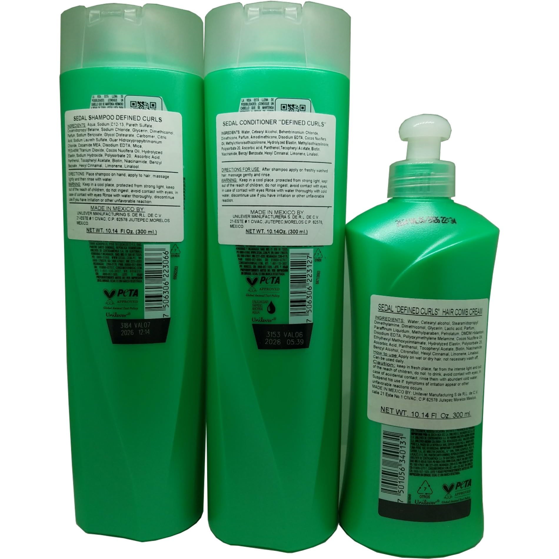 Sedal Boucles Définies shampoing bouteille, nettoyage en douceur des boucles