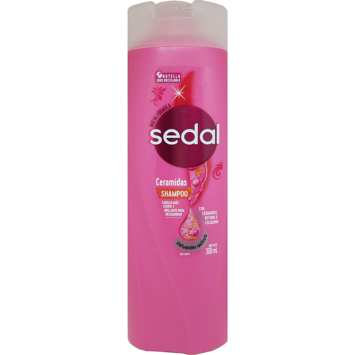 Sedal Shampoing Céramides – bouteille visibles, promesse de brillance durable.