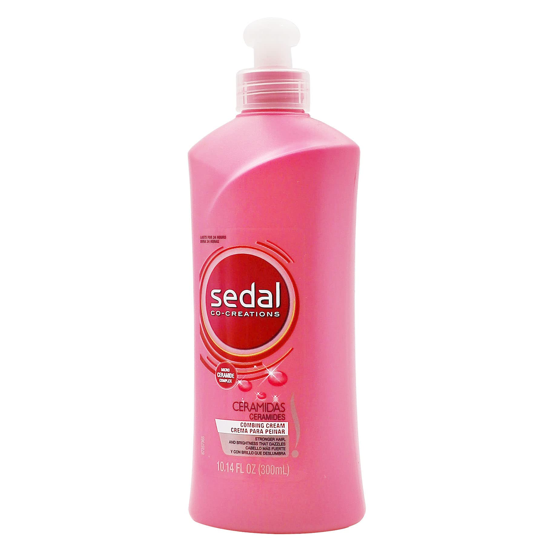 Sedal Co-Créations Ceramides, sans rinçage, cheveux doux et brillants en un seul geste.