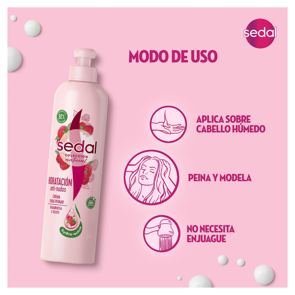 Sedal Hydratation Anti-Noeuds, longueurs hydratées et brillantes.