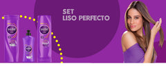 Sedal Liso Perfecto Après-Shampooing, démêle facilement et laisse une douceur soyeuse.