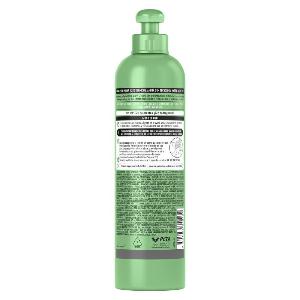 Sedal Provitamine B5 et Elastine: hydratation et définition améliorées.