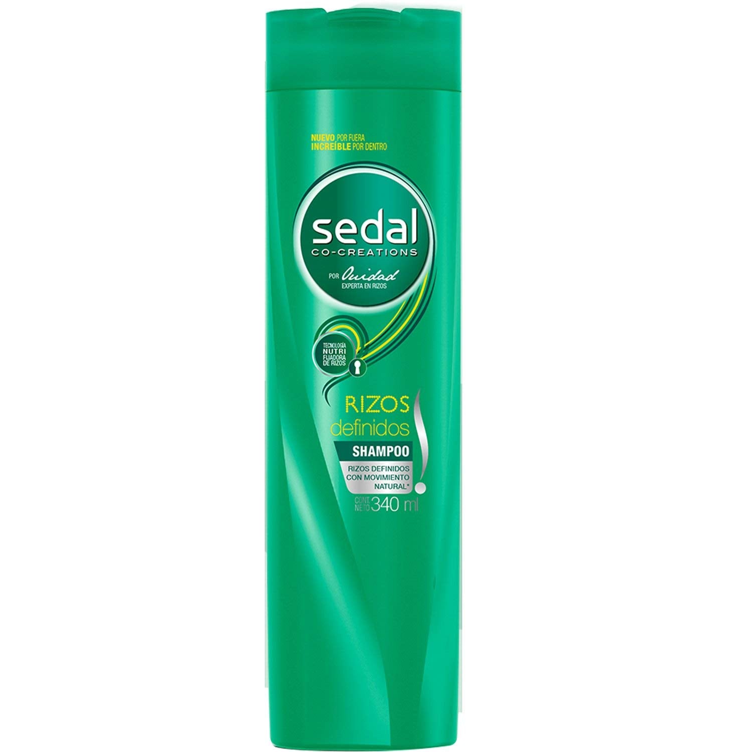 Sedal Shampoing Boucles 2-en-1, bouteille visible, nettoyage doux et définition des boucles.