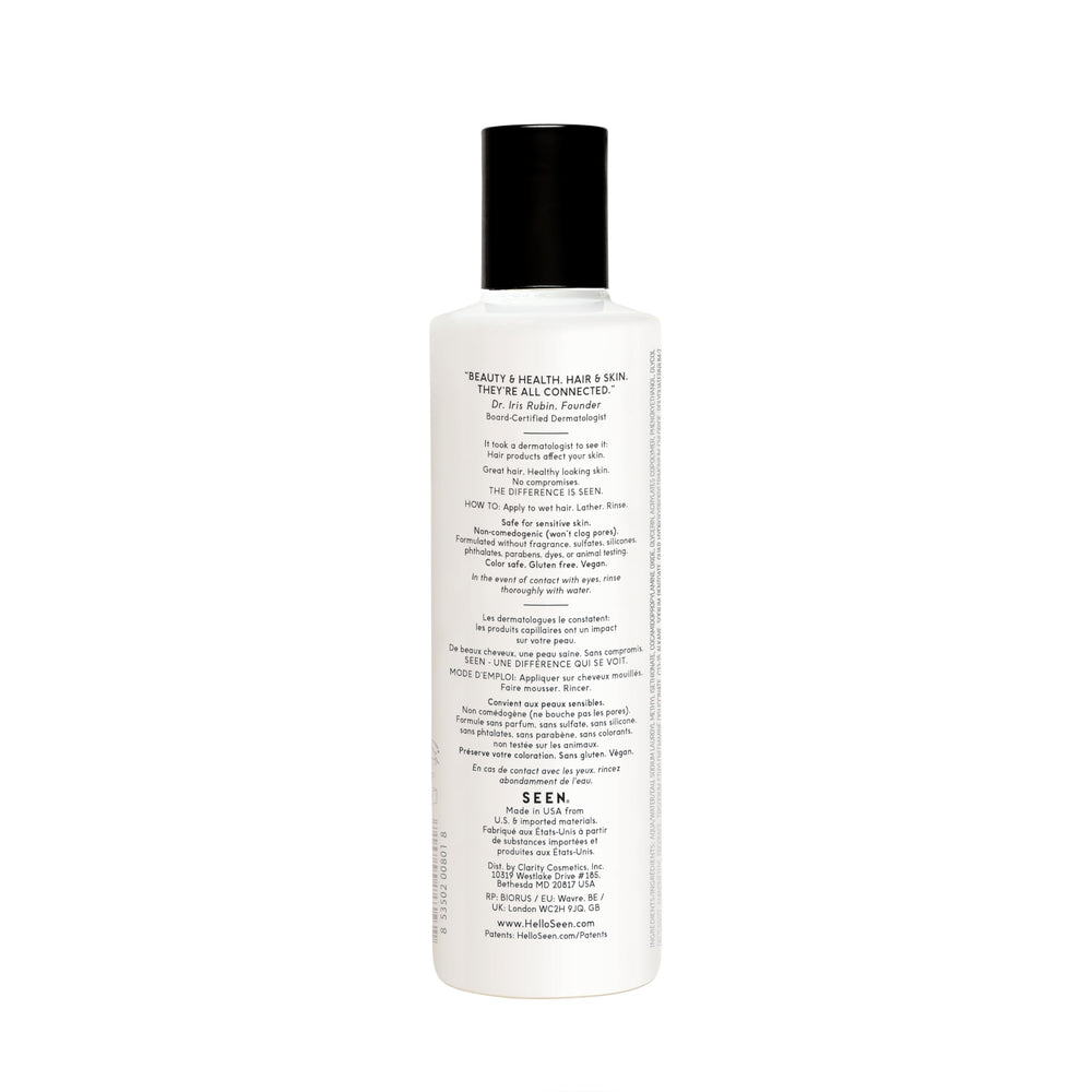 SEEN après-shampoing sans parfum, bouteille légère facilitant démêlage