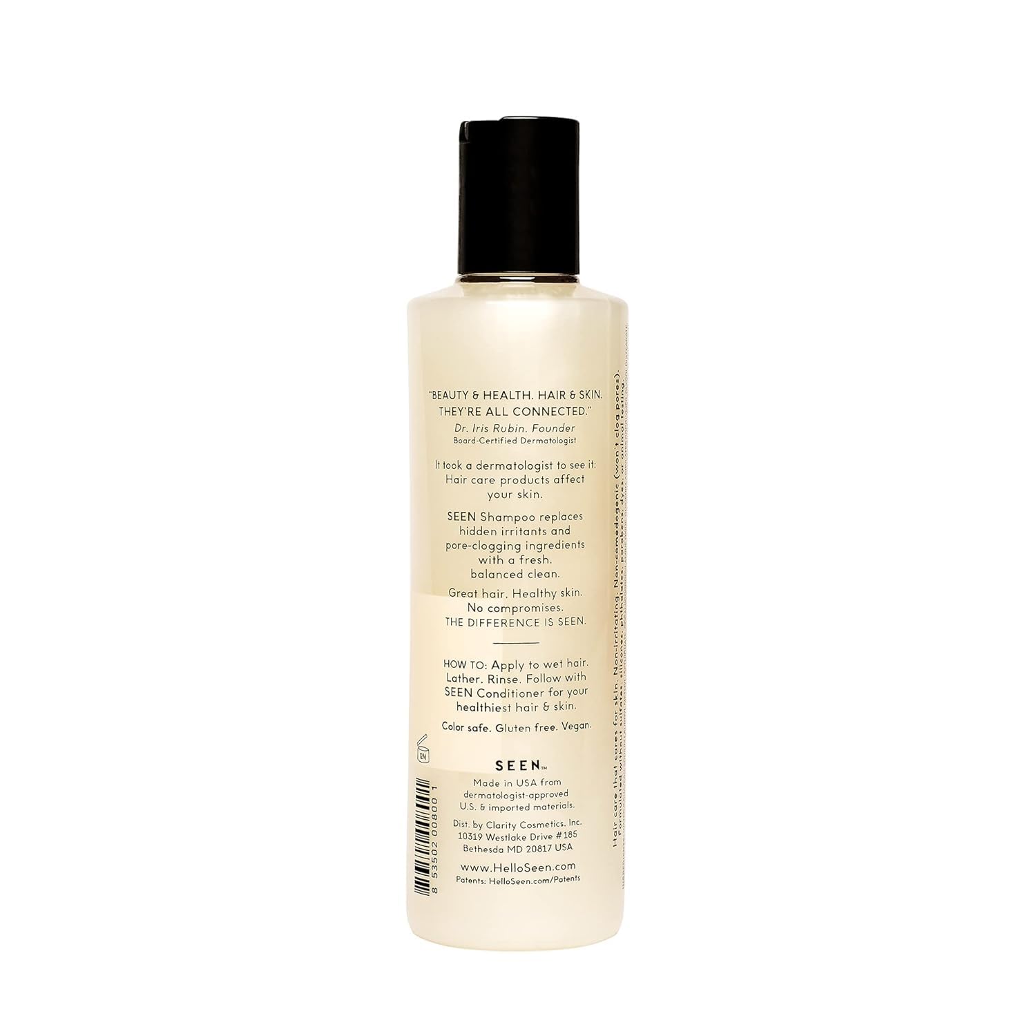 SEEN Après-Shampoing en duo, flacon lisse les cheveux et réduit les frisottis.