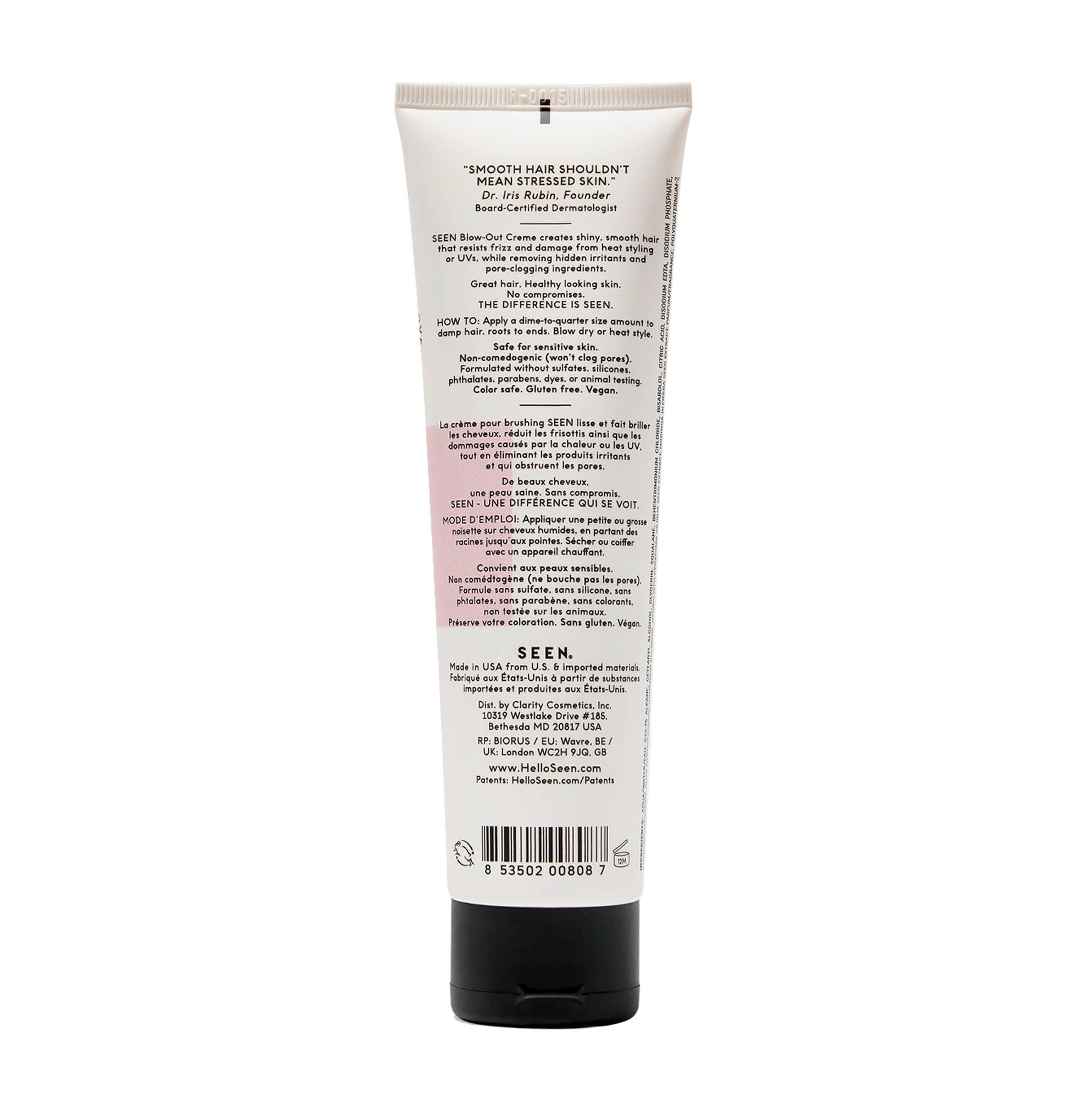 SEEN Blow-Out Crème – texture crème prête à être appliquée sur les cheveux