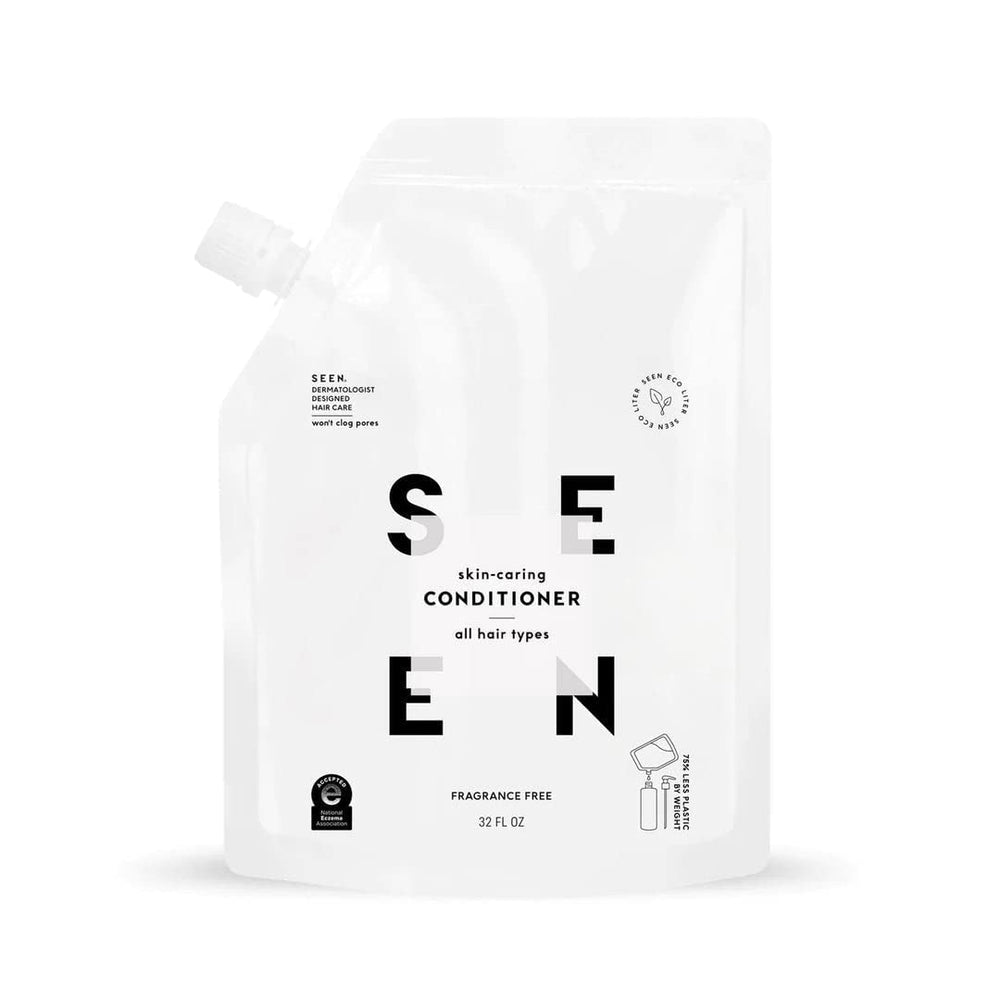 SEEN Conditionneur Éco-Recharge Emballage, démêle en douceur et adoucit les cheveux.
