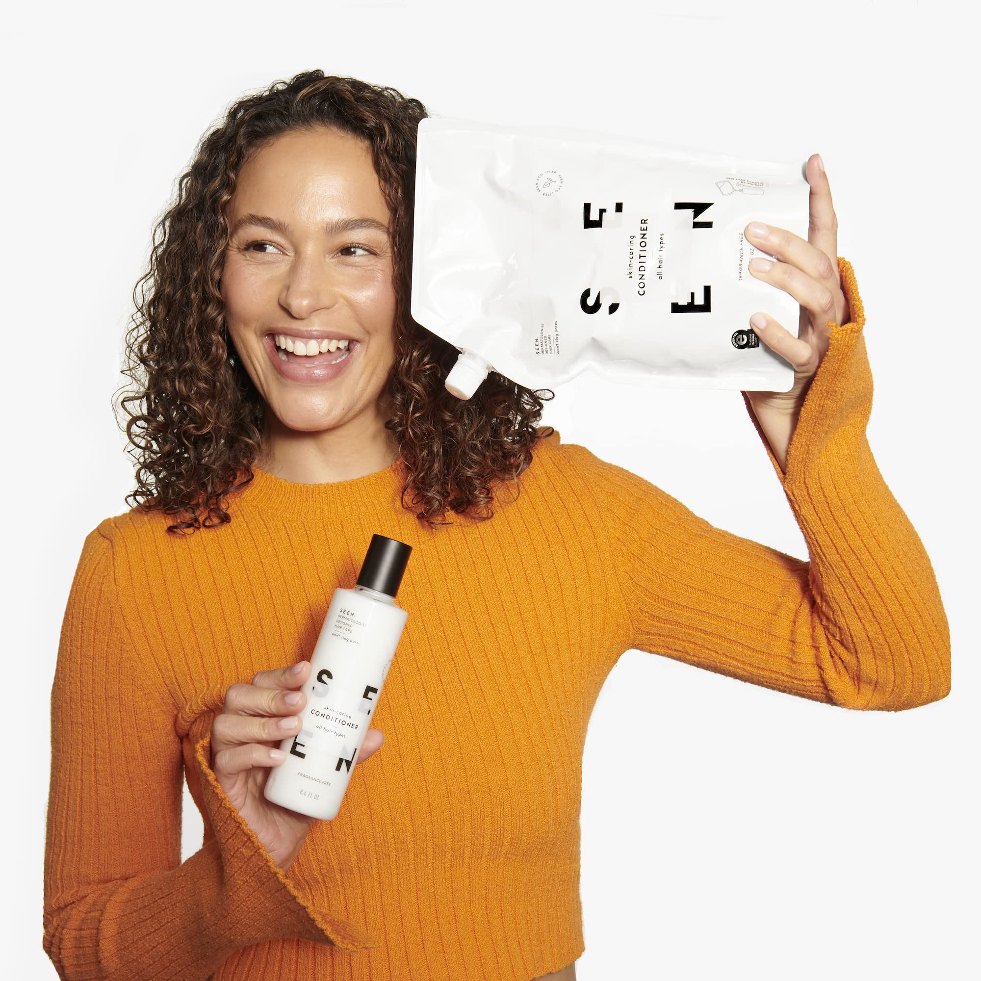 SEEN Conditionneur Éco Sans Silicone Cheveux Doux et Lisses.