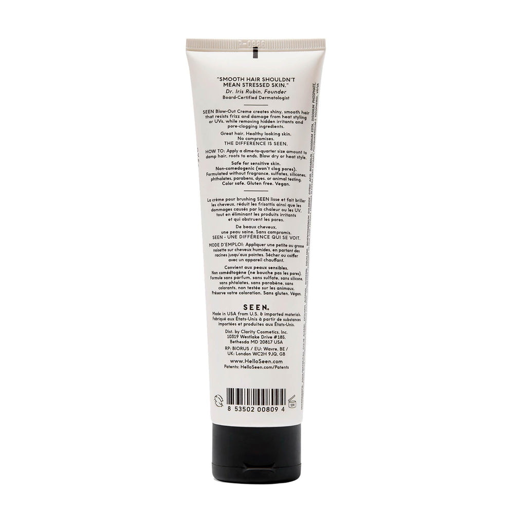 SEEN Crème volimisante sans parfum sur pompe, soin doux pour peaux sensibles.