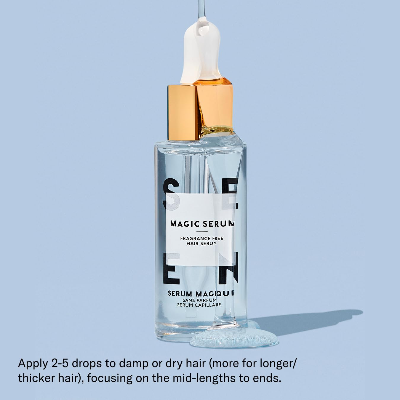 SEEN Magic Serum: formule non comédogène adaptée peau sensible et réactive.