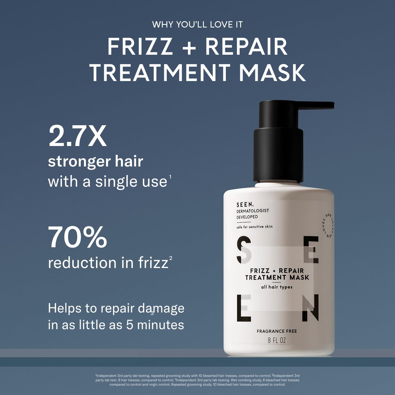 SEEN Masque brillance et lissage — cheveux lisses et éclatants.