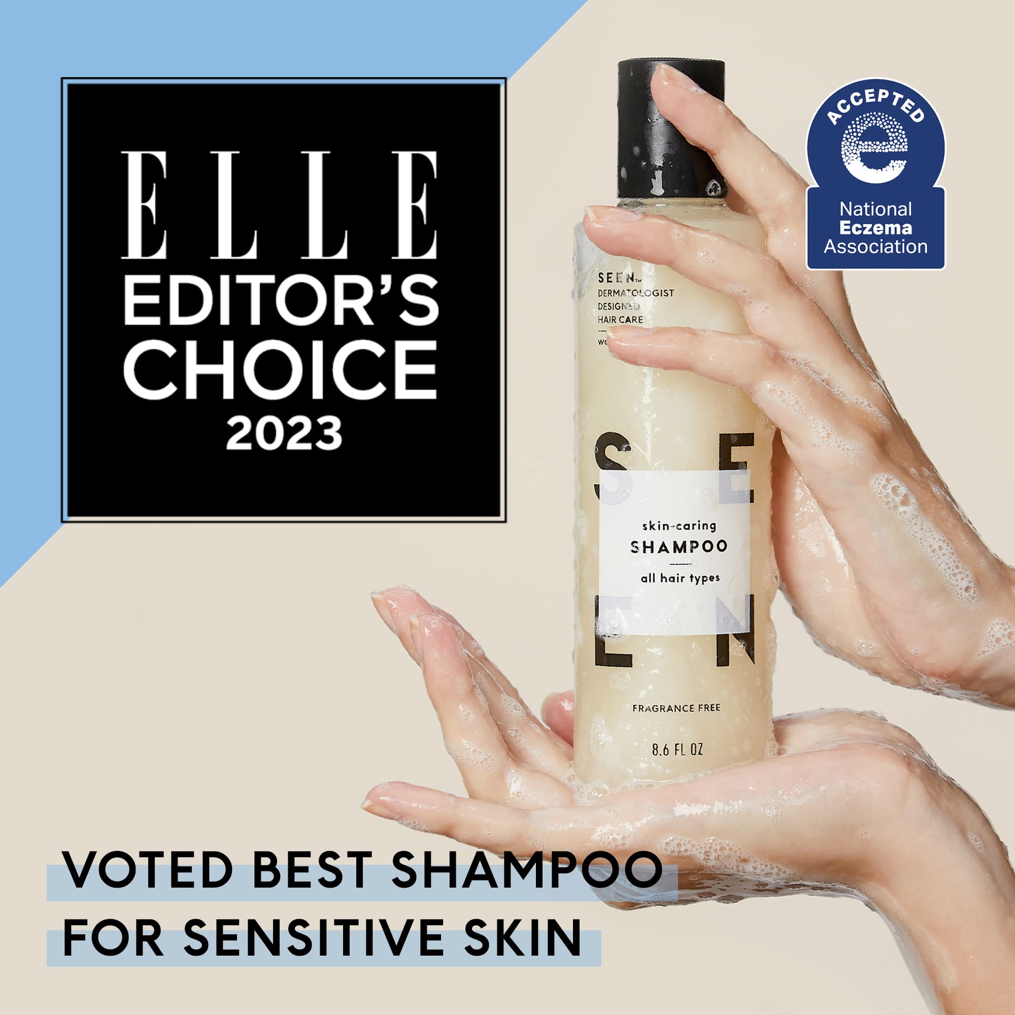 SEEN Shampoo Éco-Recharge, sans parfum: idéal pour peaux sensibles.
