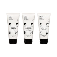 SEEN Travel Trio Conditionneur mini sans parfum, démêlage facile et douceur