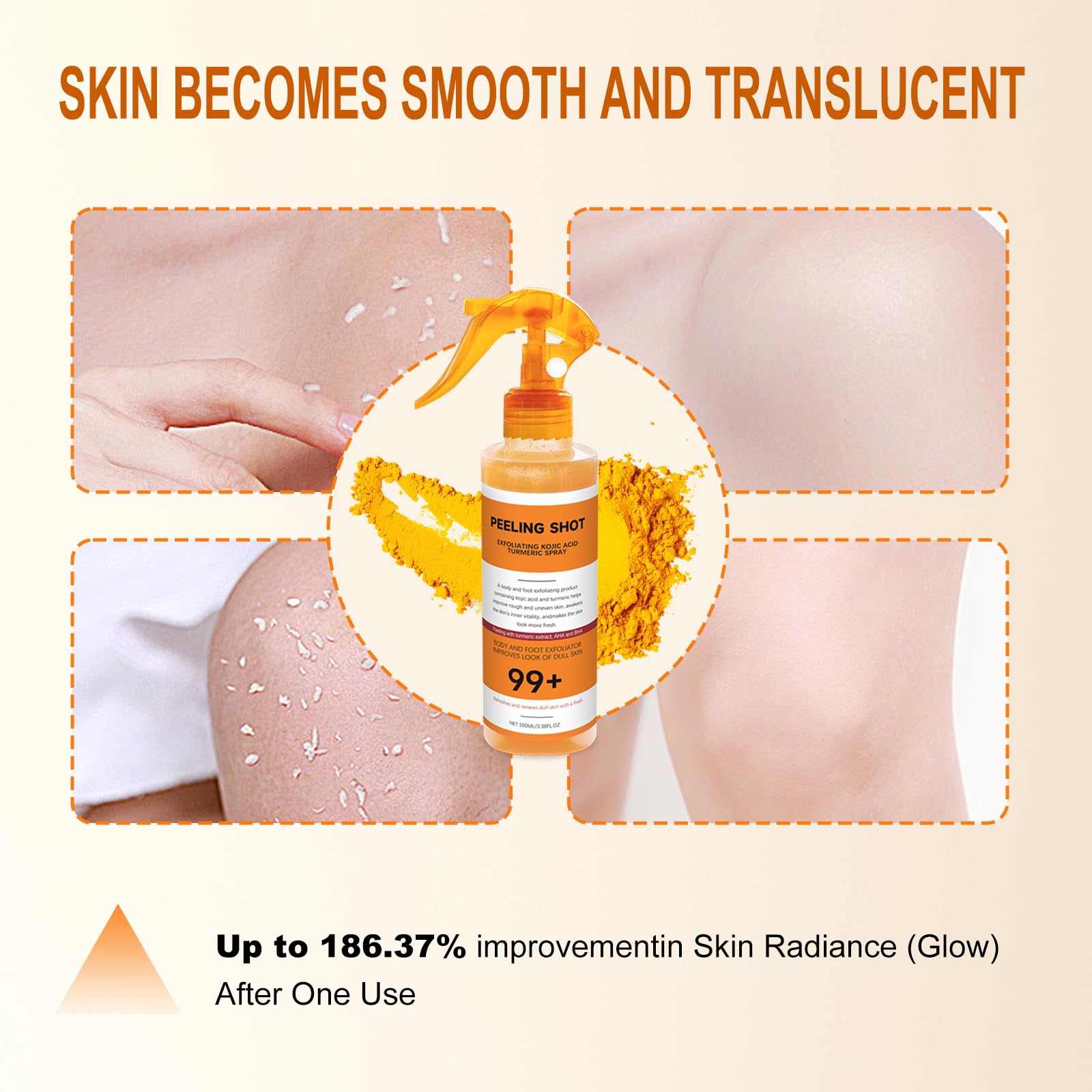Seeye application facile – spray sur peau humide, massage rapide et rinçage.
