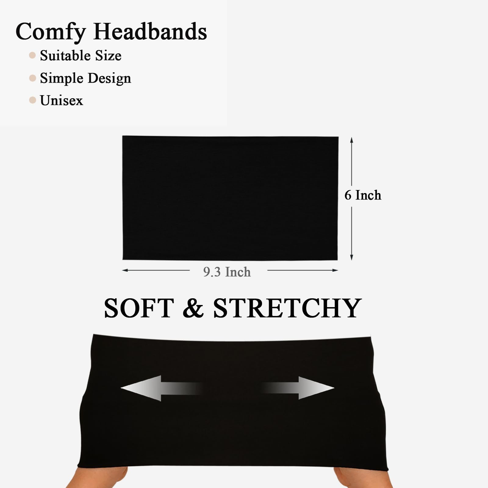 Sefiinh bandeau-cheveux neutre quotidien-travail, look polyvalent