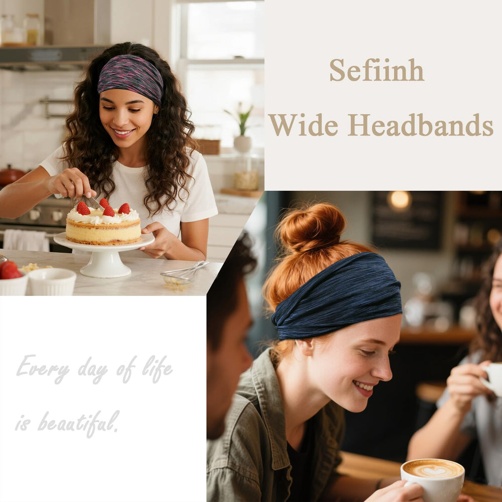 Bandeau Sefiinh pour yoga, maintien sûr pendant les mouvements.