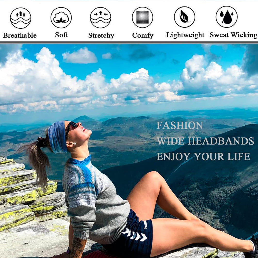 Bandeau de sport Sefiinh pour yoga et course, gestion de la transpiration.