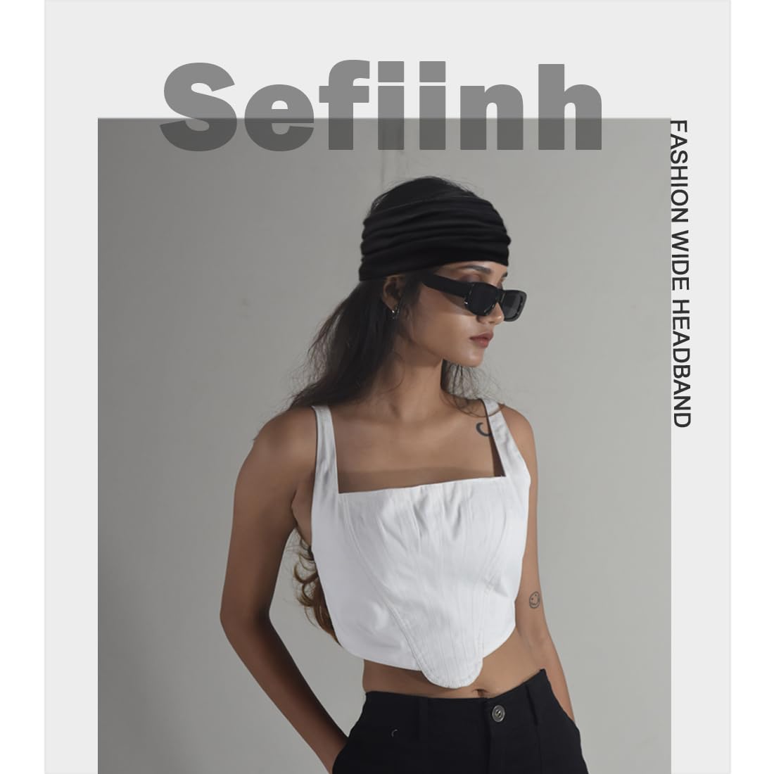Bandeau Sefiinh antiglisse, maintien sûr pendant yoga et fitness.