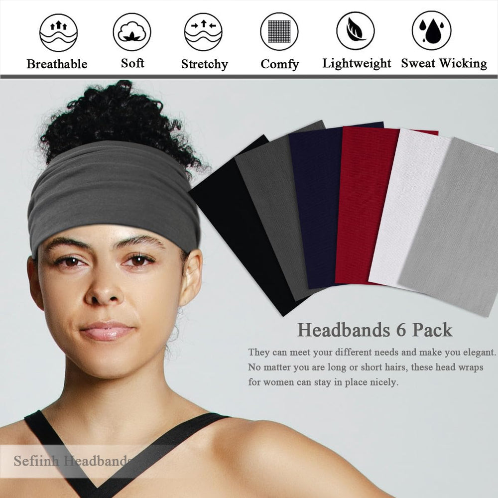 Bandeau Sefiinh noir, maintien fiable pour séances actives