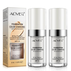 Texture légère et applicateur du concealer à changement de teinte
