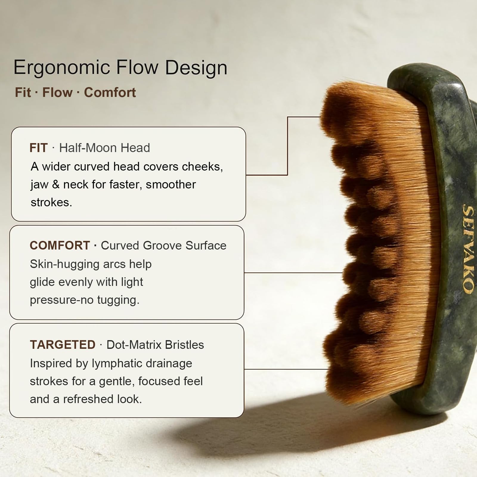 SEFVAKO entretien simple et durable de la brosse lymphatique visage