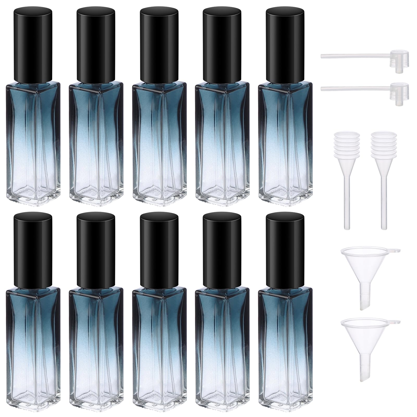 Segbeauty ensemble de bouteilles parfum verre 10 ml, compact et léger pour voyager.