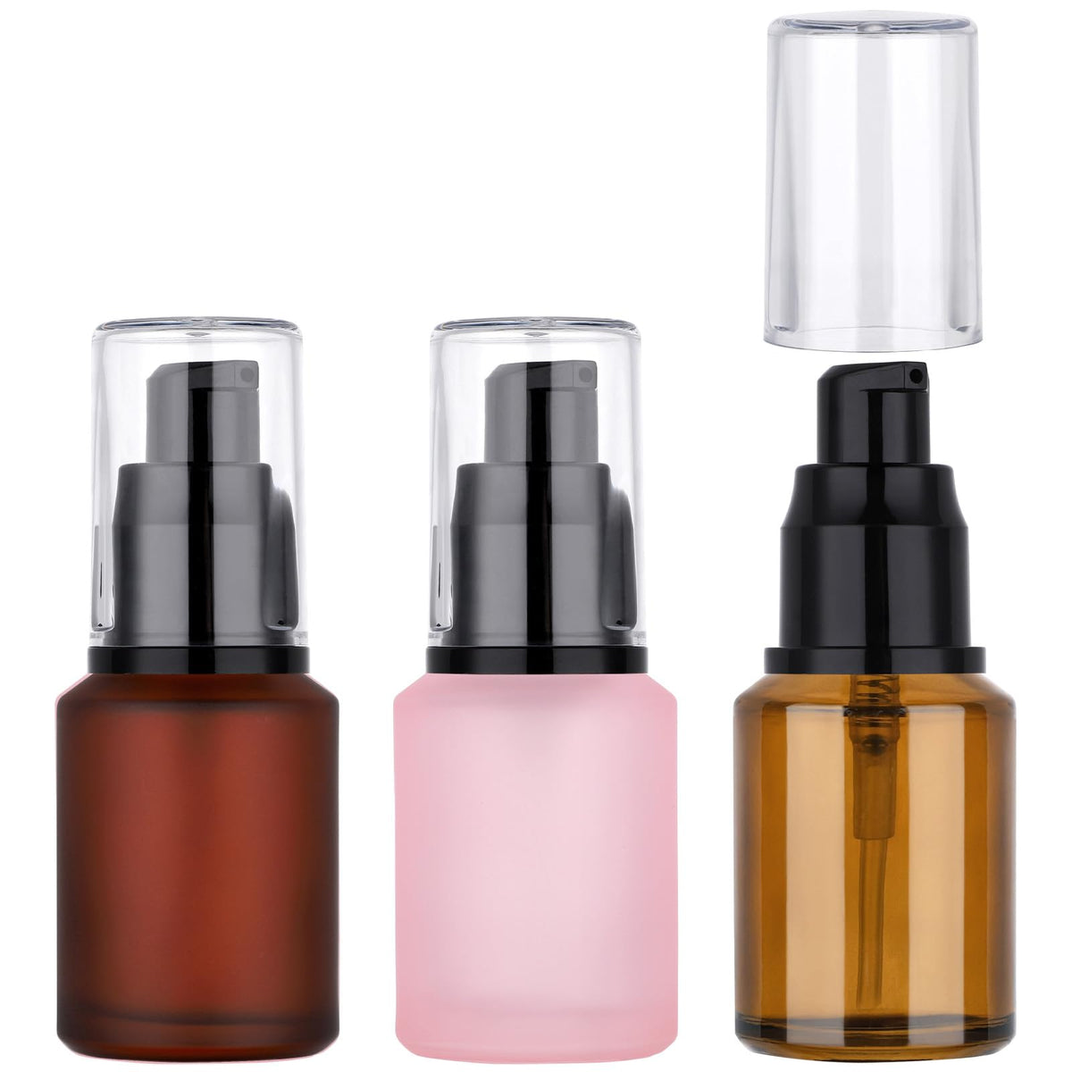 Segbeauty bouteilles voyage en verre givré 30 ml, protection du contenu