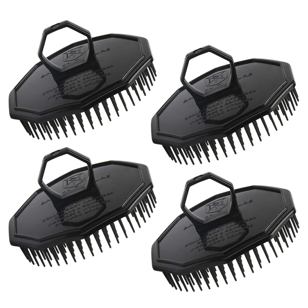 Segbeauty brosse massage cuir chevelu avec poignée anneau, lavage en profondeur.