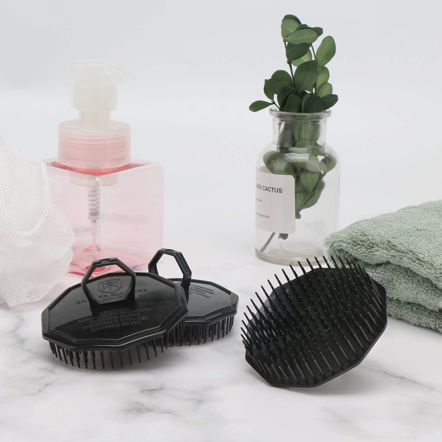 Segbeauty brosse massage portable, idéale pour voyage et douche.