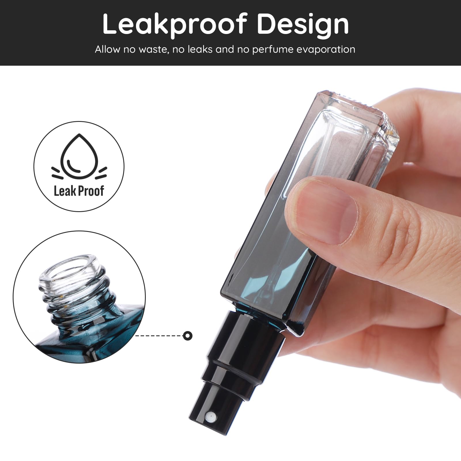 Segbeauty format 10 ml compact et portable pour sac à main.