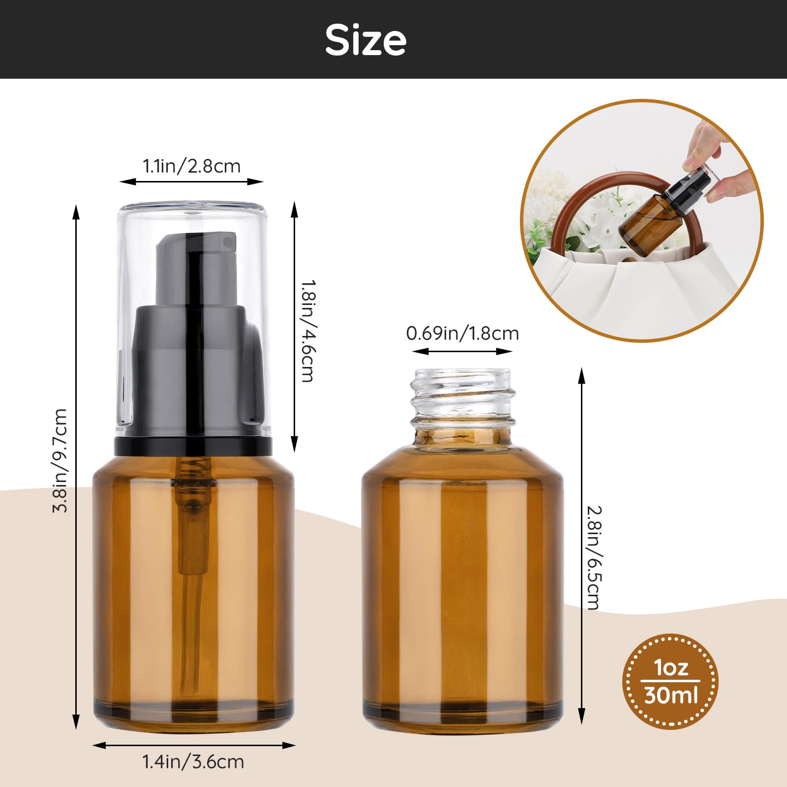 Segbeauty pompe fluide et réutilisable pour dispenser les produits
