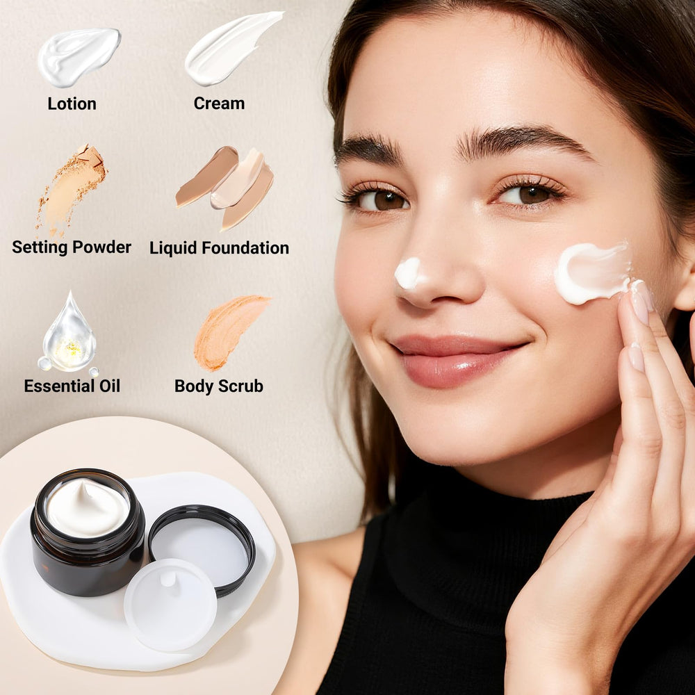 Segbeauty pot verre ambré 30 ml, protection UV et étanchéité fiable