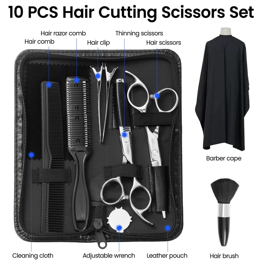SEIMEIKEN ciseaux ensemble maison-salon — adaptés à tous les types de cheveux.