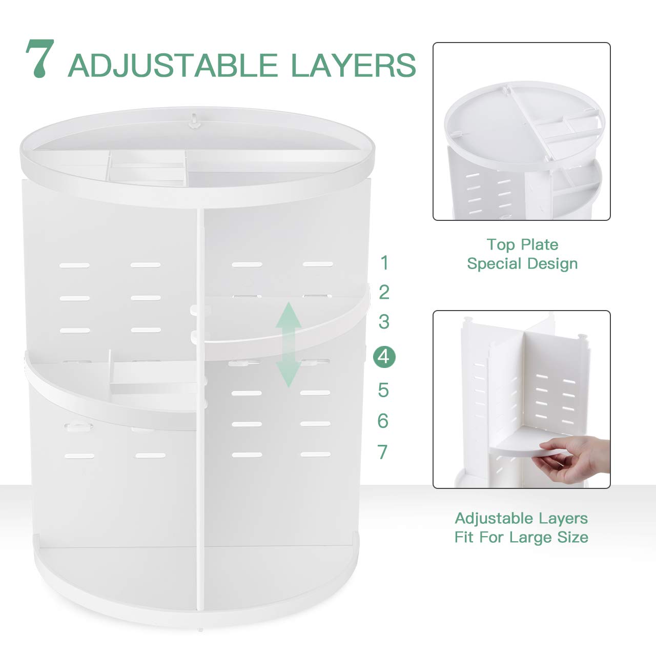 Seinlife grand capacite cosmetiques pour ranger facilement tous vos produits.