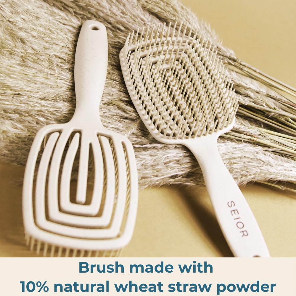 SEIOR brosse-demetage-cheveux-humides-douceur, démêle en douceur après la douche.