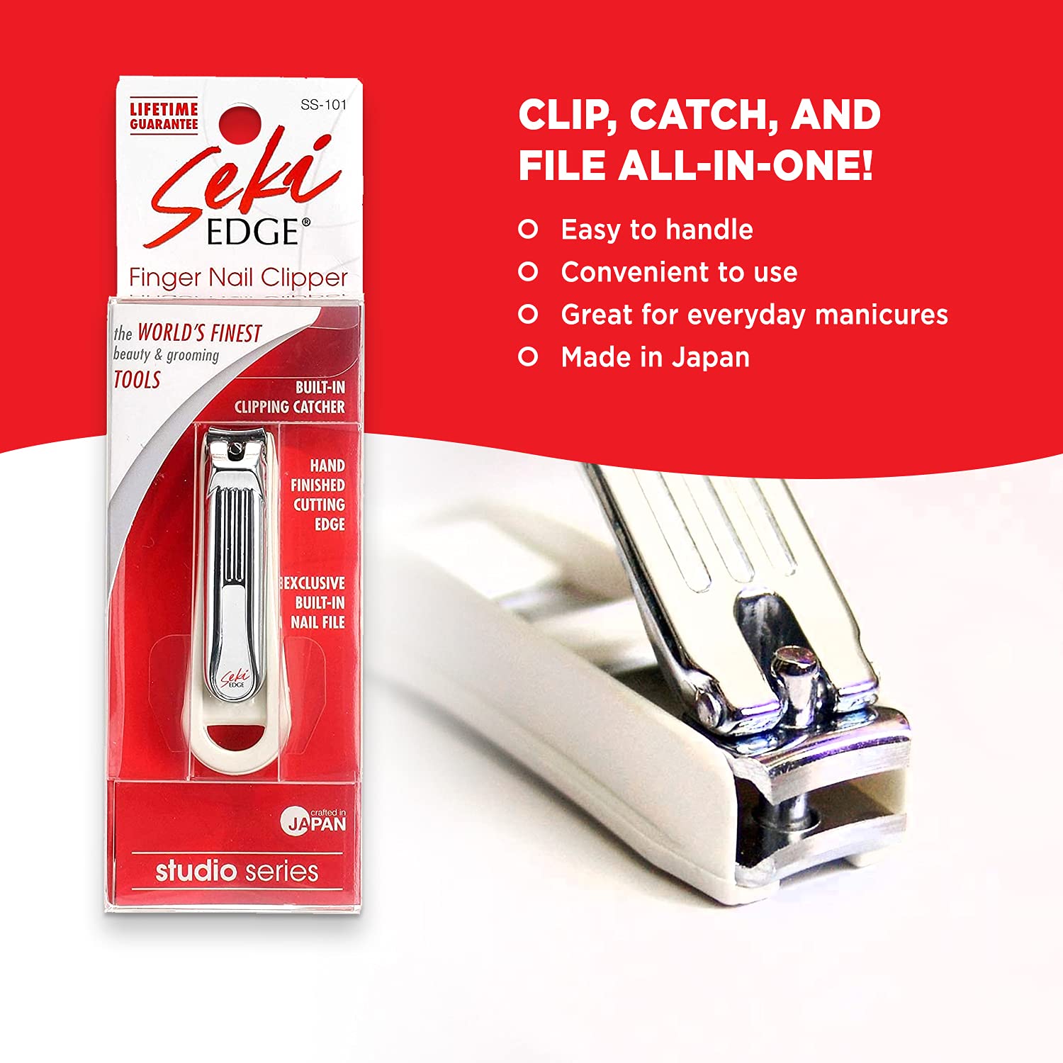 Seki Edge Deluxe: levier en fonte pour action fluide et durable.
