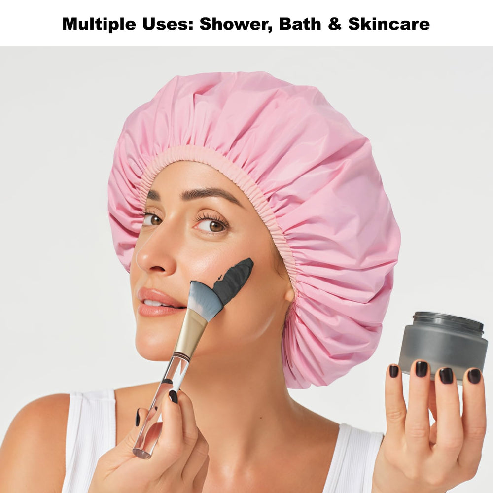 Usage quotidien et reutilisable, bonnet-douche Selalu reste frais.