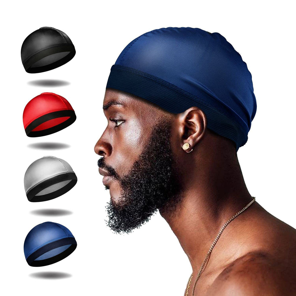 Selalu bonnet en soie rouge, avant: maintien des ondulations et douceur du cuir chevelu.