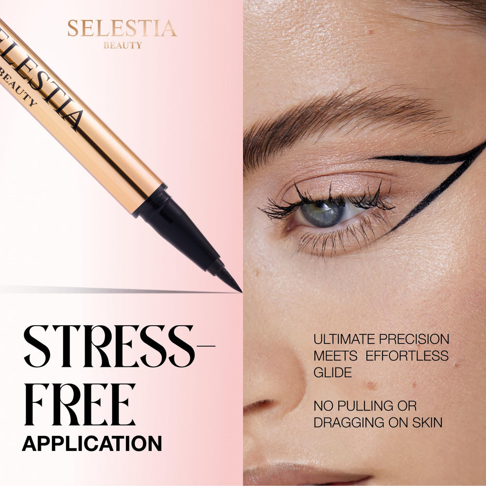 SELESTIA BEAUTY Queen Cobra Eyeliner noir intense pour un regard net et profond.