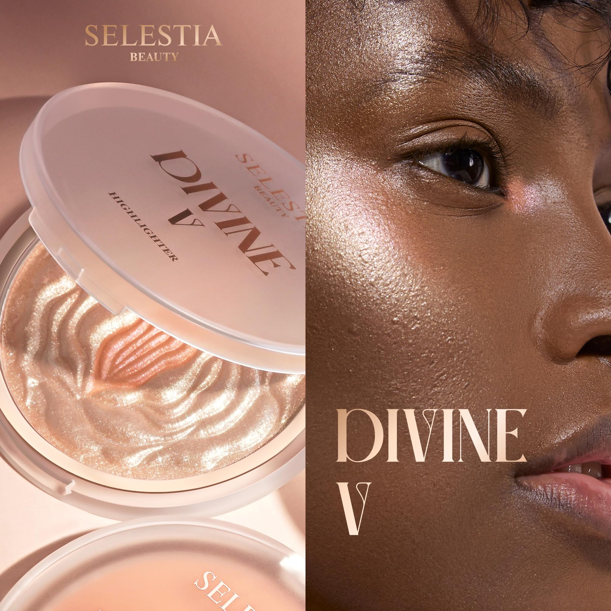 SELESTIA BEAUTY Divine V texture ultra-fine facilite l'estompage sur la peau.