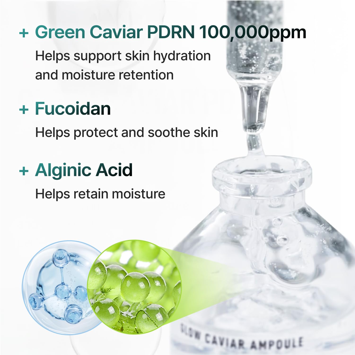 SELEVE Glow Caviar Ampoule: niacinamide pour un teint uniforme et une barrière renforcée.