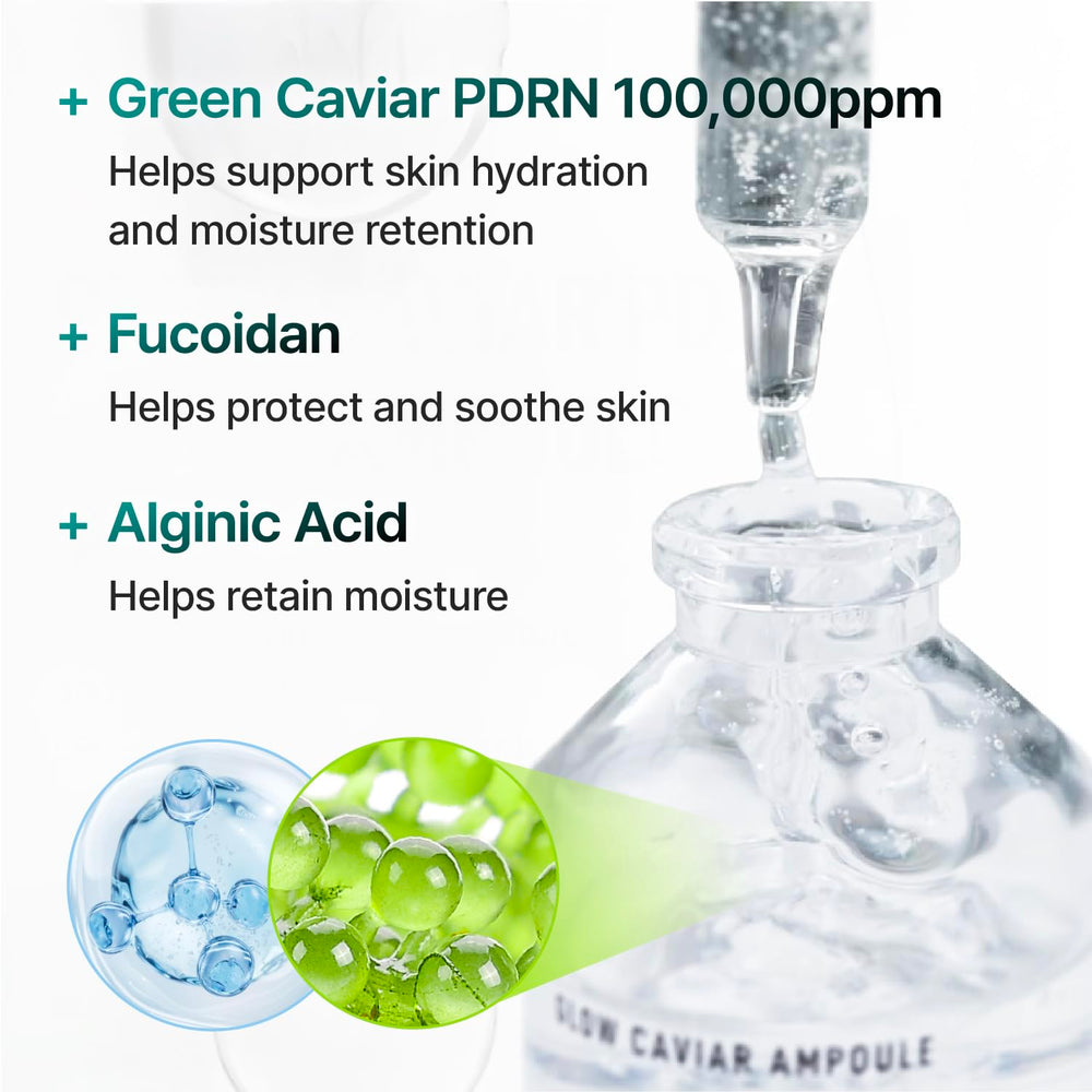 SELEVE Glow Caviar Ampoule: niacinamide pour un teint uniforme et une barrière renforcée.