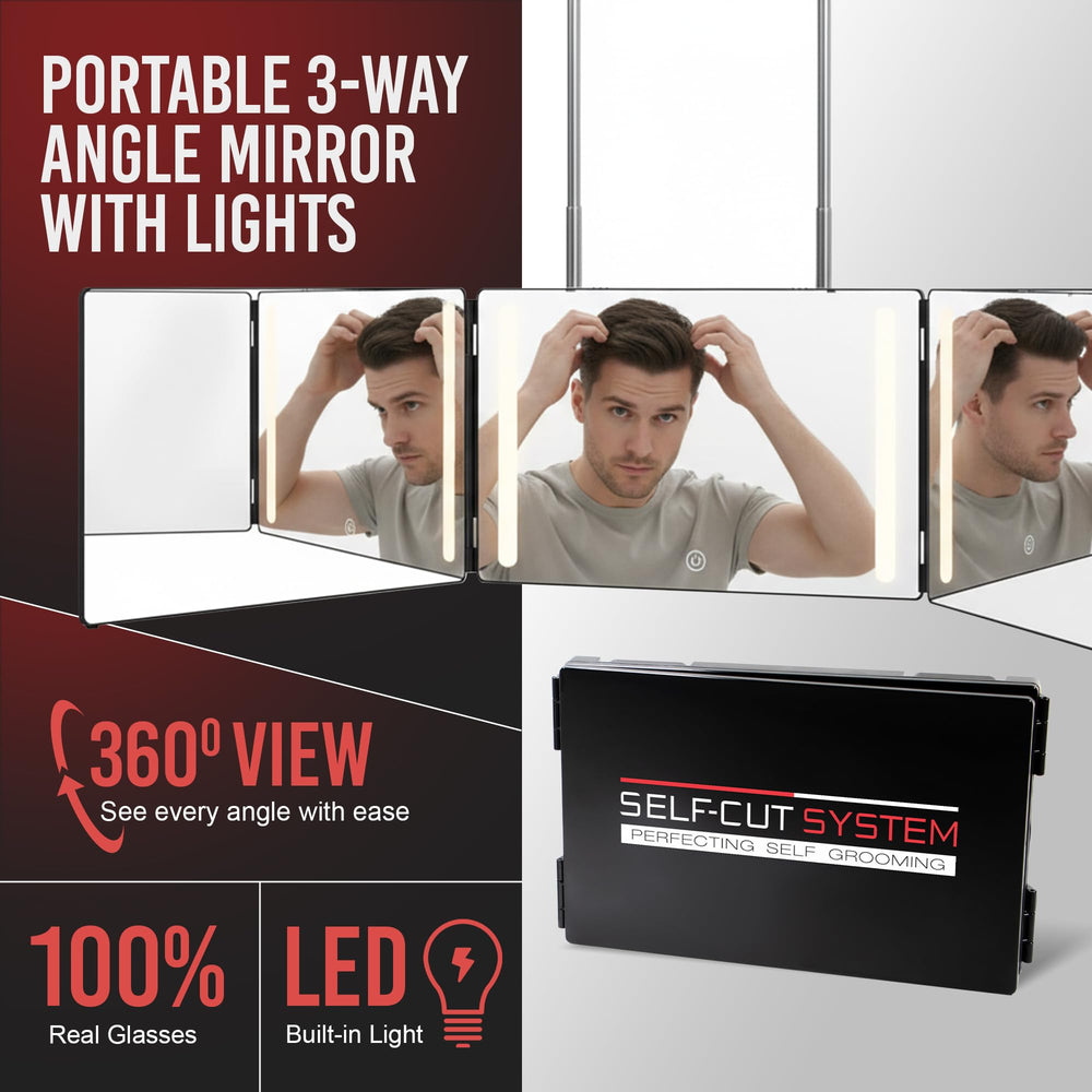 Self-Cut System : utilisation nomade pratique pour coupes rapides à domicile ou en déplacement.