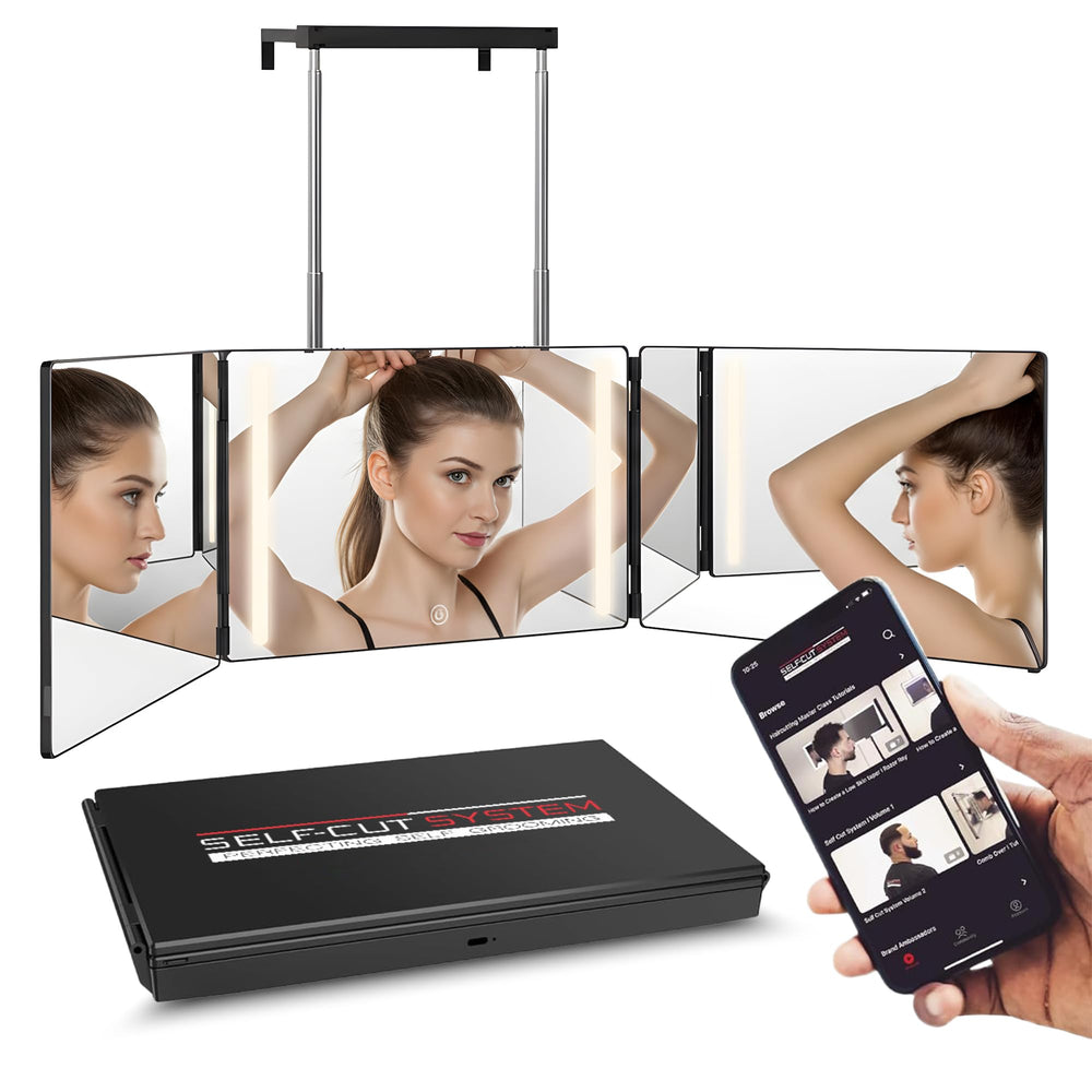 Self-Cut System : accessoire de grooming polyvalent pour maison et voyage.