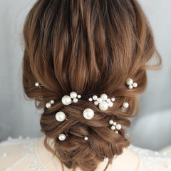 Broches SELFCLOUD pour mariage avec perles, sublime un updo