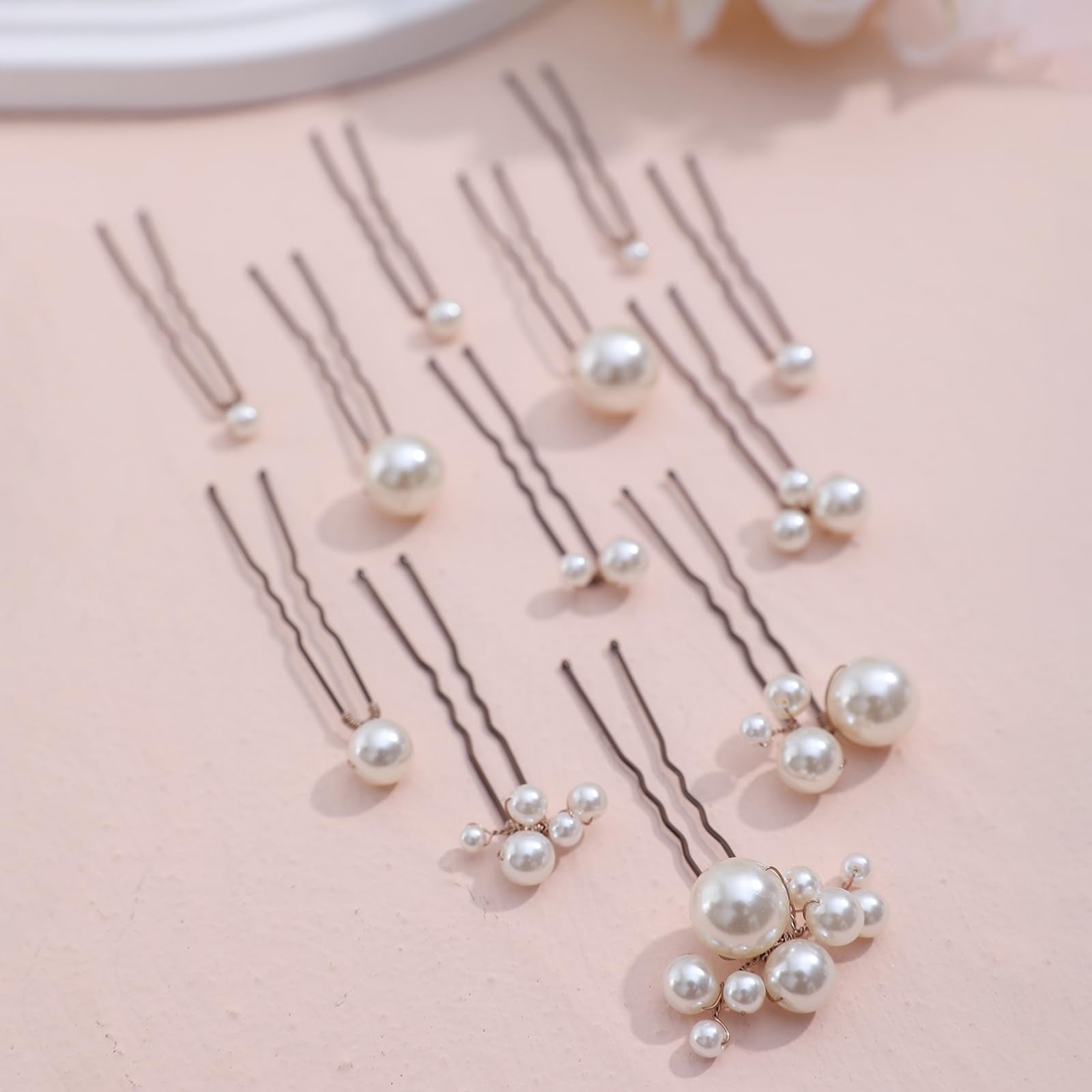Broches SELFCLOUD en perles pour tresses et coiffures romantiques