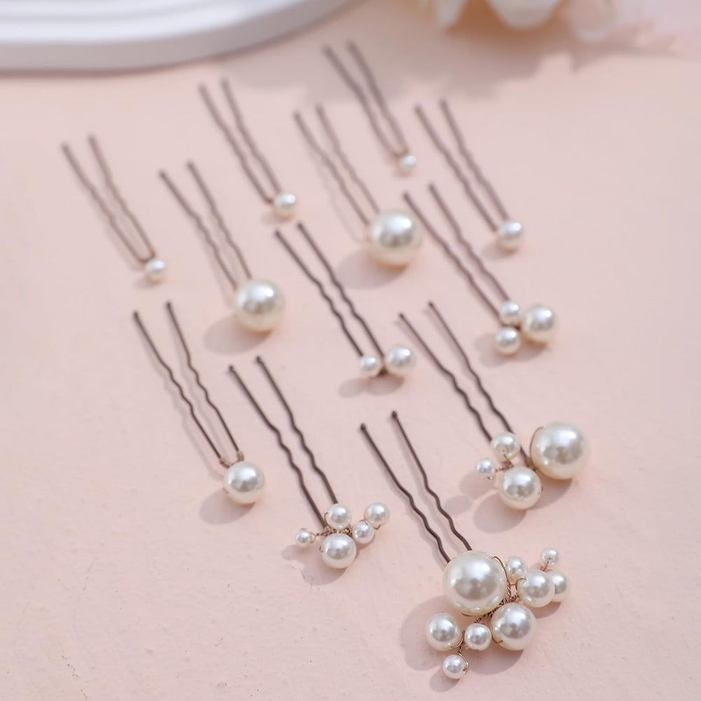 Broches SELFCLOUD en perles pour tresses et coiffures romantiques