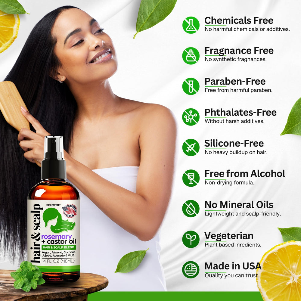 SELFWISE avocado and vitamin E nourish and strengthen strands.