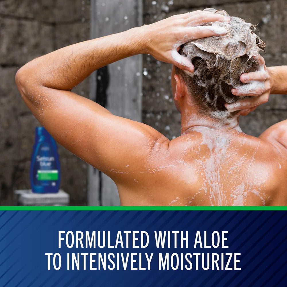 Selsun Blue avec aloès apporte hydratation légère pour cheveux secs.